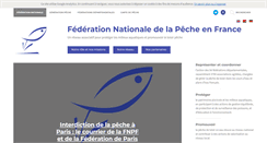 Desktop Screenshot of federationpeche.fr