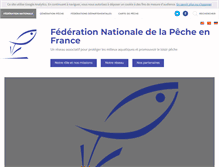 Tablet Screenshot of federationpeche.fr